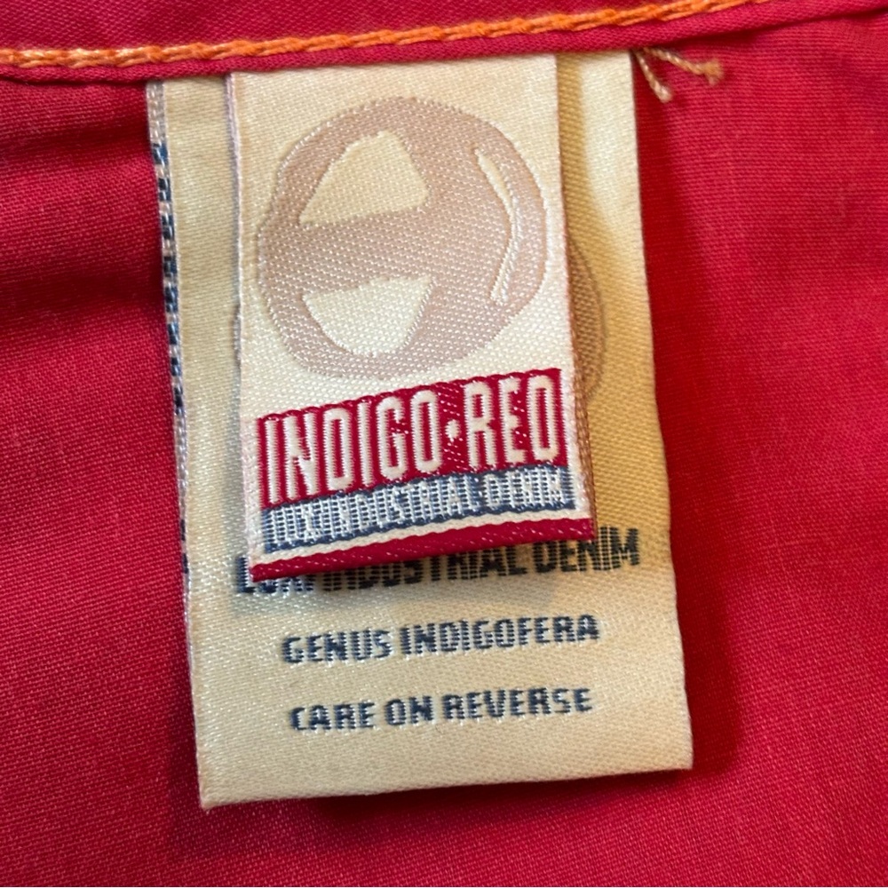 Indigo Red NWOT Mens Faded Farwest Color Industrial Denim Flex Shorts Size 40 - Picture 13 of 15